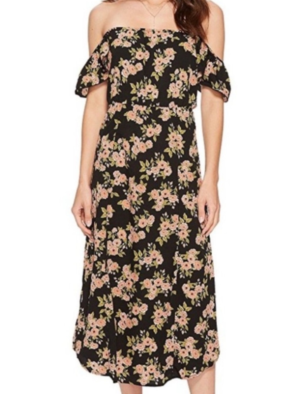 Amuse Society “Sweeter Than You” black floral midi dress, S - Picture 12 of 12